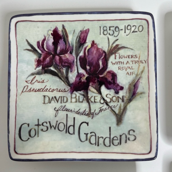 MWW 4” Mini Plate Set English Garden Flowers - Picture 6 of 9